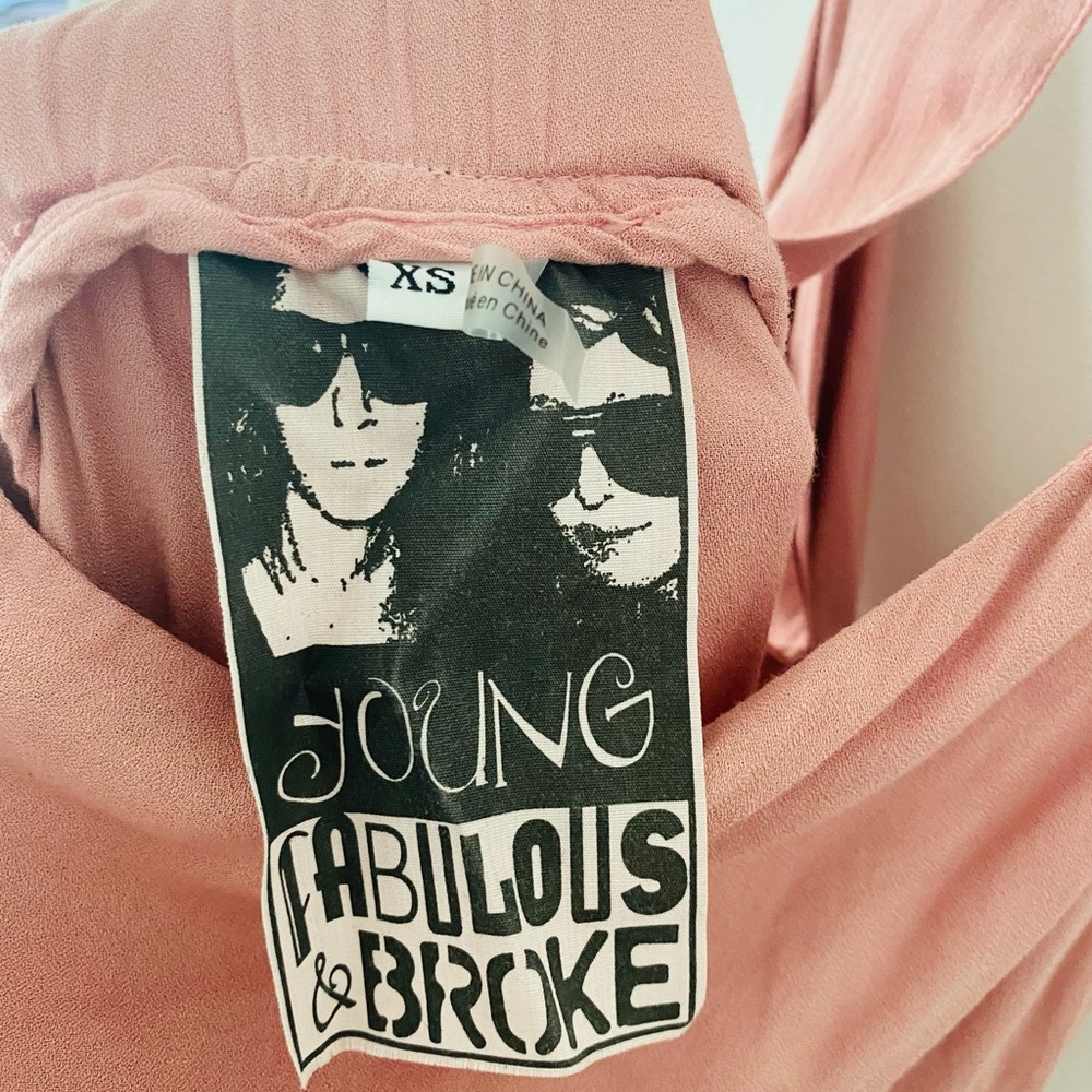 Young, Fabulous, and Broke Blush Maxi Dress XS - Picture 3 of 4